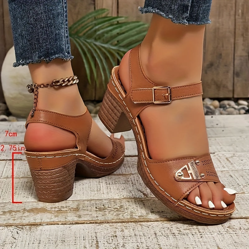 Adelina Comfort Buckle Sandals - Secure support