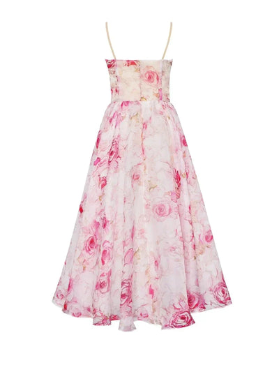 Emilia | Elegant Printed Strapless Dress