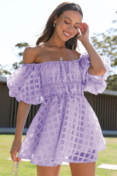 Evie - Mini Dress with Puff Sleeves
