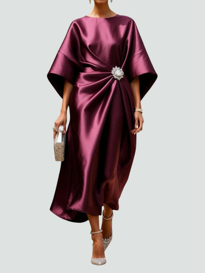Zoey - Elegant Long Satin Dress