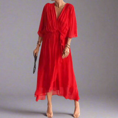 Dorselinde | Elegant Maxi Dress with Feminine Neckline