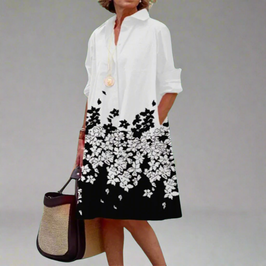 Zinnia | Elegant Floral Midi Dress for Women