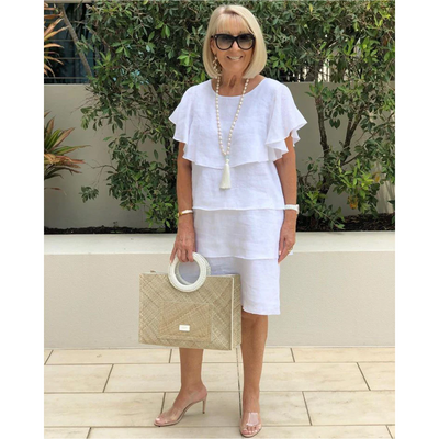 Yvonne – enchanting layered ruffle dress