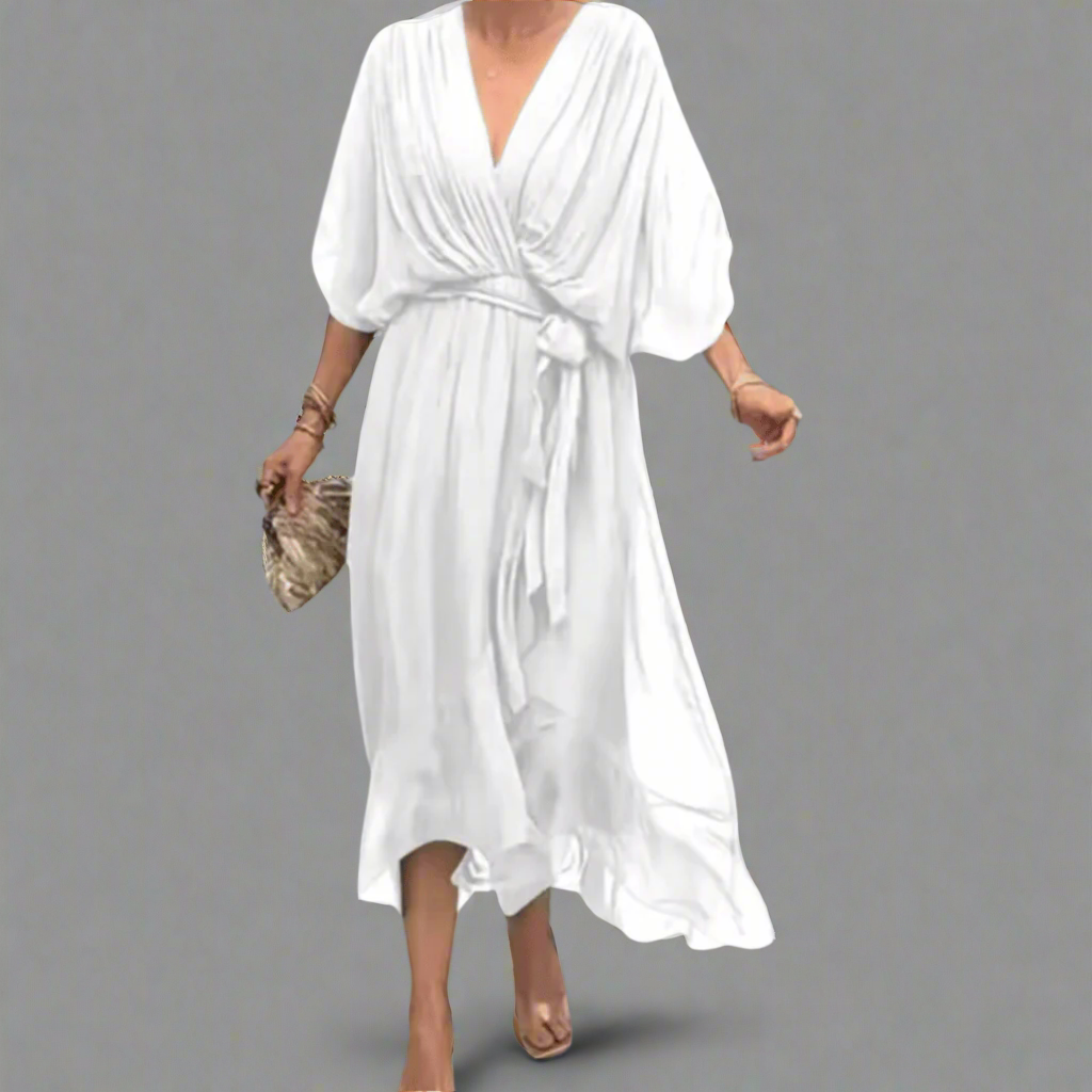 Dorselinde | Elegant Maxi Dress with Feminine Neckline