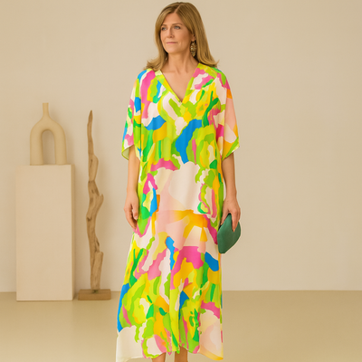 Camille - Vibrant Abstract Dress
