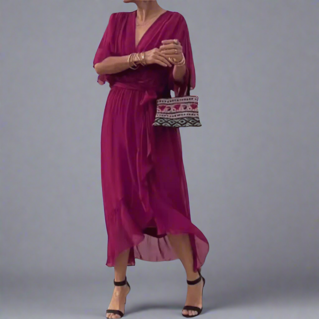 Dorselinde | Elegant Maxi Dress with Feminine Neckline