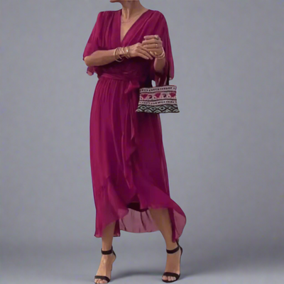 Dorselinde | Elegant Maxi Dress with Feminine Neckline