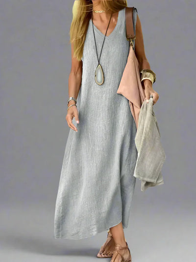 Hedwig | Summer Dress with Flowing Cut and Natural Style