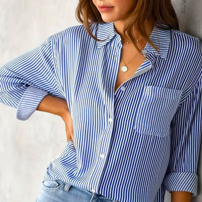 Casual Striped Blouse for Women