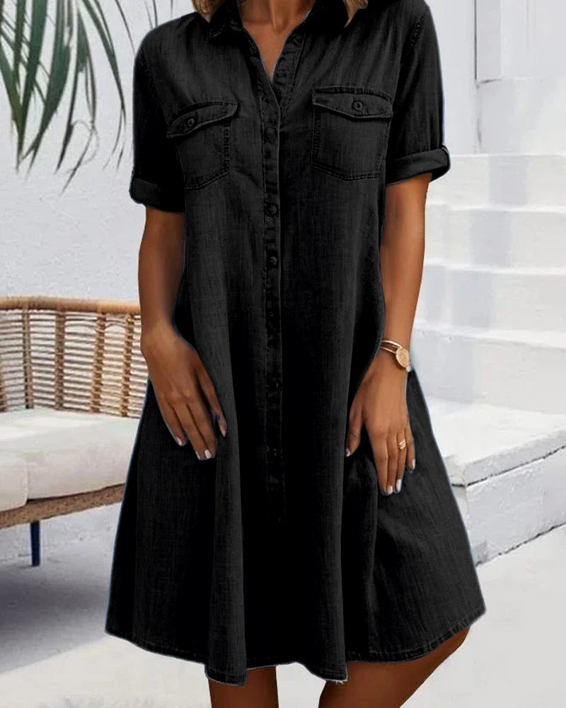 Jessica | Relaxed Button Shirt Dress