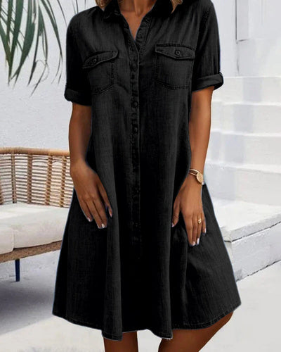 Jessica | Relaxed Button Shirt Dress