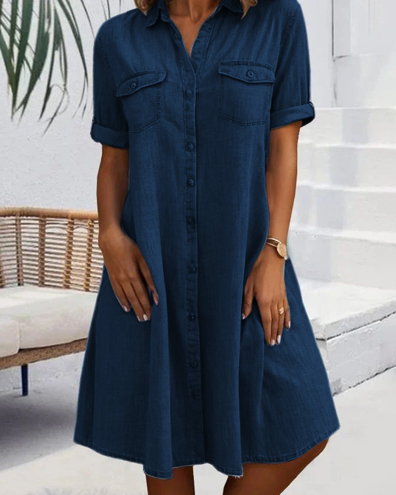 Jessica | Relaxed Button Shirt Dress