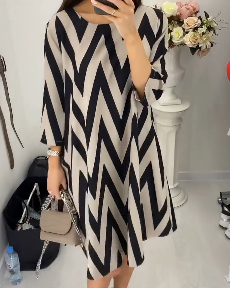 Lovenza - Zigzag Midi Dress