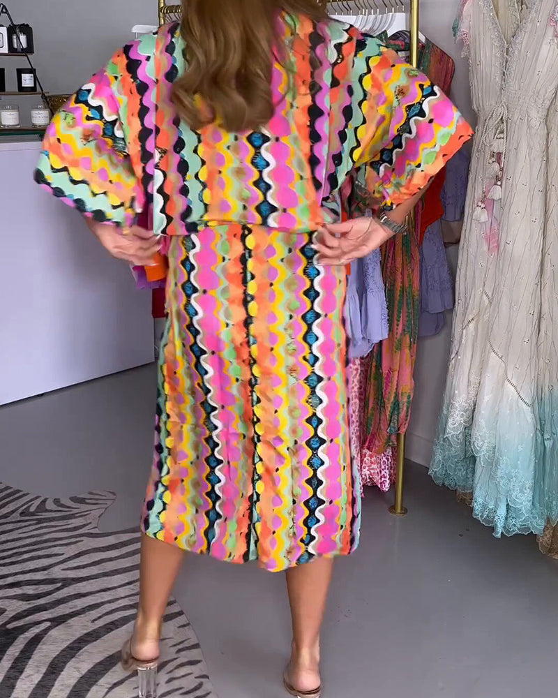 Amaris - V Neck Midi Dress