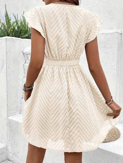 Shirley - Summer Sleeveless Dress With V- Neck