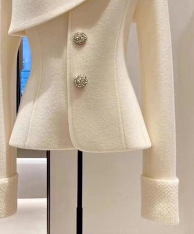Lola | Asymmetric Buttoned Blazer