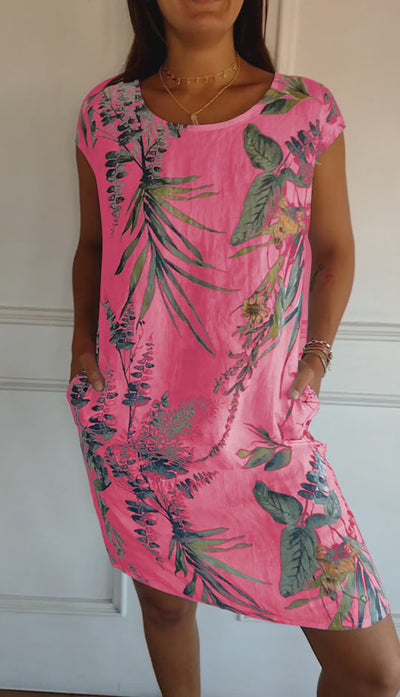 Madison | Relaxed Tropic Leaf Dress