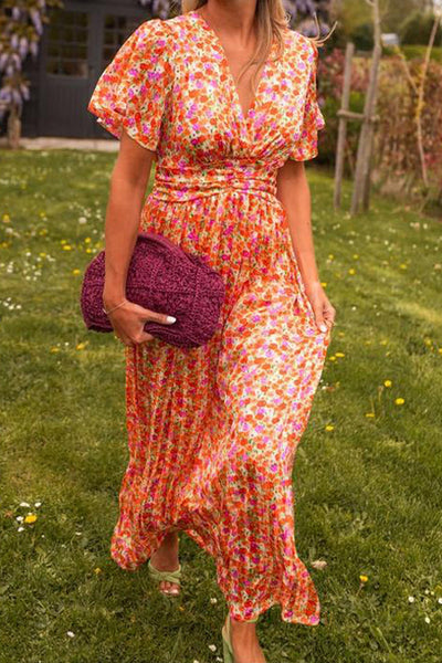 Pauline – Long dress with floral print
