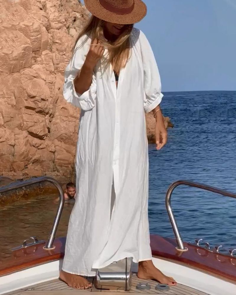 Tatum - Women’s Relaxed Comfy Cotton Dress