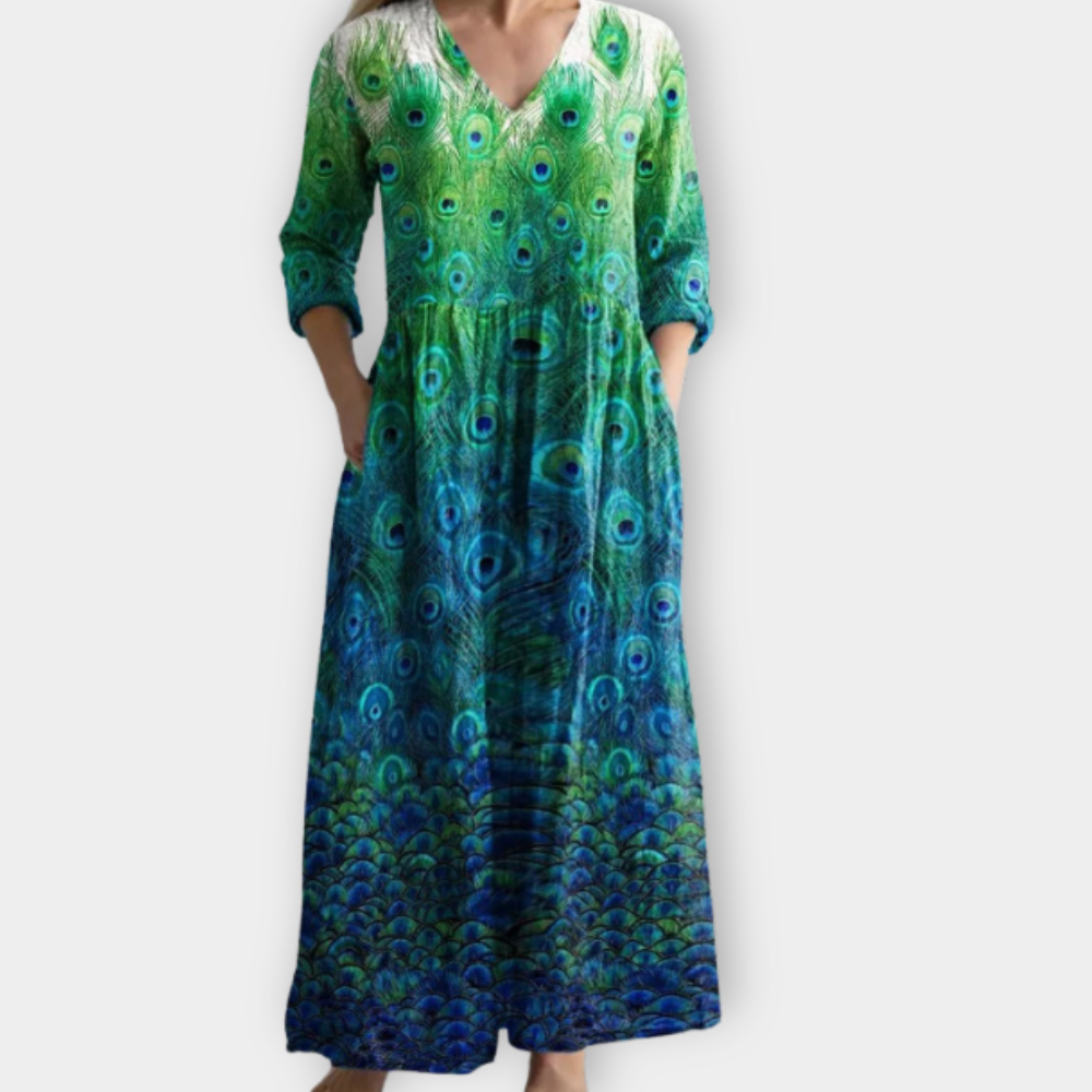 Wendelina | Luxe Boho Maxi Dress Crafted from Soft Premium Fabric