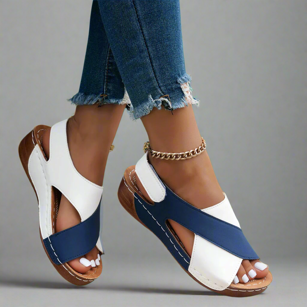 Alwine | Artisan Crafted Wedge Sandals in High-Quality Materials