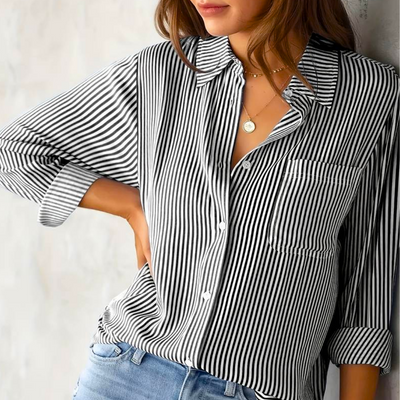 Casual Striped Blouse for Women