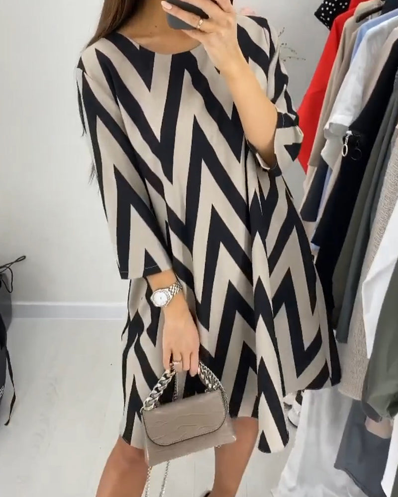 Lovenza - Zigzag Midi Dress