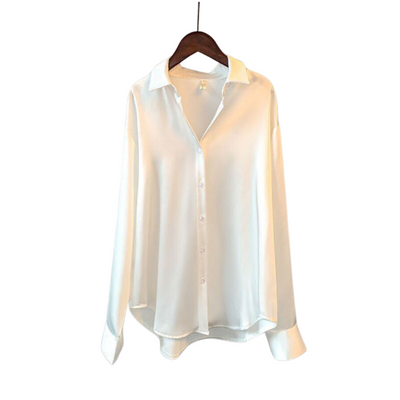 EDEN I SATIN LONG-SLEEVED SHIRT