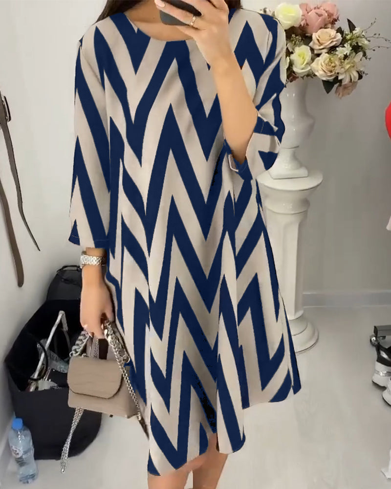 Lovenza - Zigzag Midi Dress