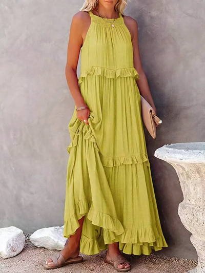 Mabel | Ruffle Breeze Maxi Dress