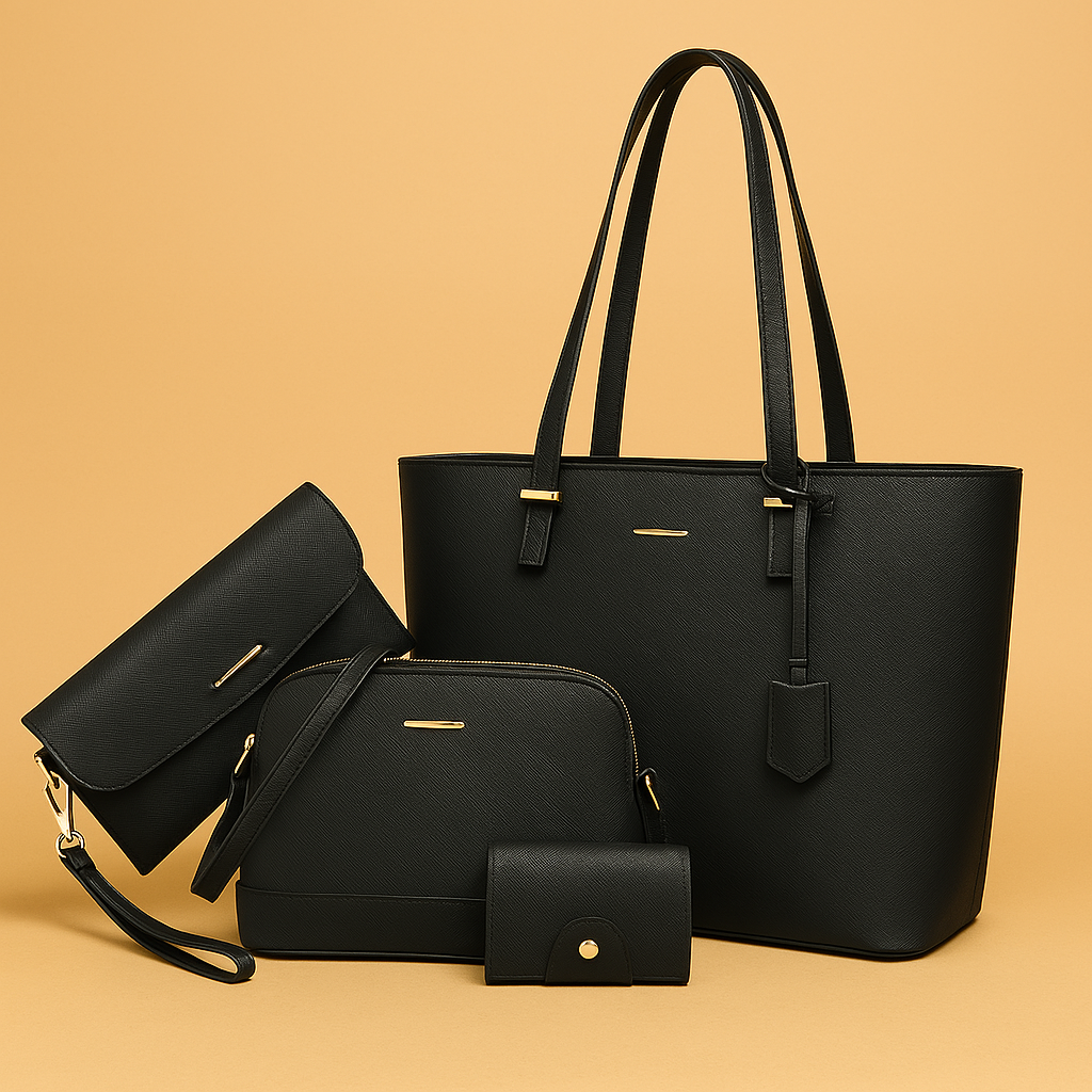 Ashby | Versatile 3-Piece Leather Handbag and Shoulder Bag Set