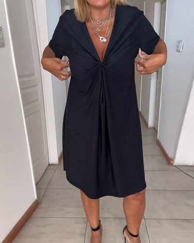 Michelle | V-Neck Ruched Casual Dress