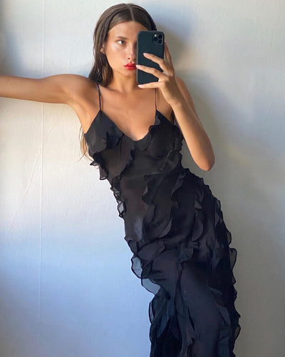 Zara - Ruffled Maxi Dress