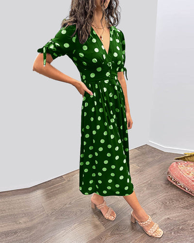 Maria | Button Polka Dot Dress