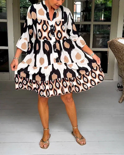 Talia - Printed Midi Dress