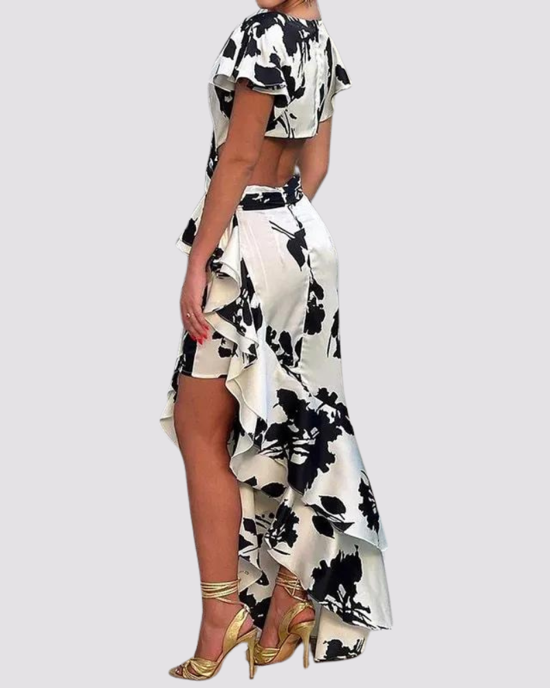 Zinnia - Floral Midi Dress