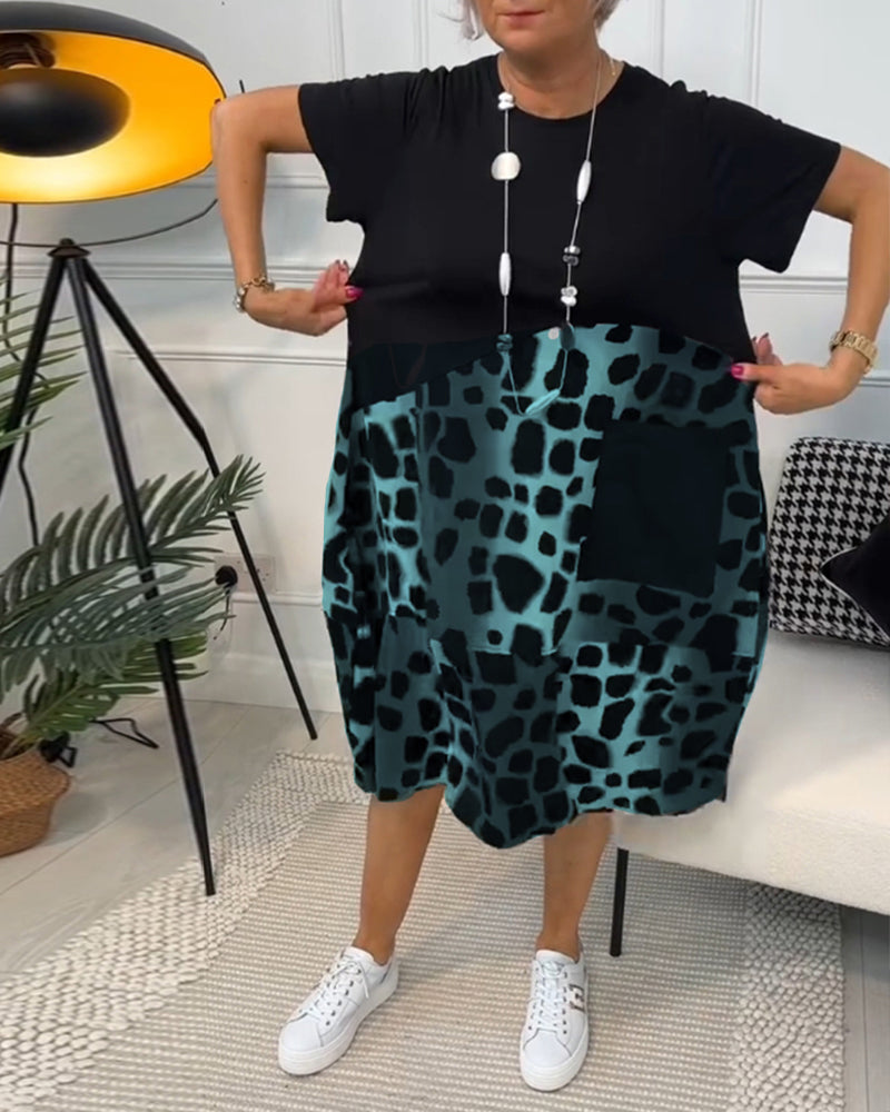 Olivia | Casual Printed Pocket Dress