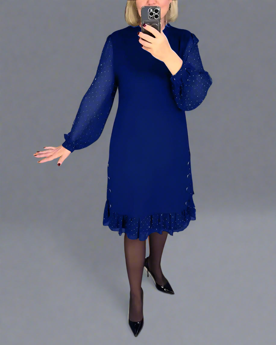 Swenthilda | Elegant Autumn Dress with Figure-Flattering Cut