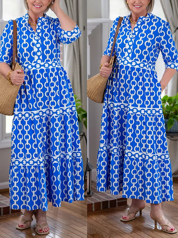 Juliette ~ Midi Dress with Chain Link Detail