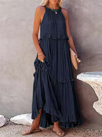 Mabel | Ruffle Breeze Maxi Dress