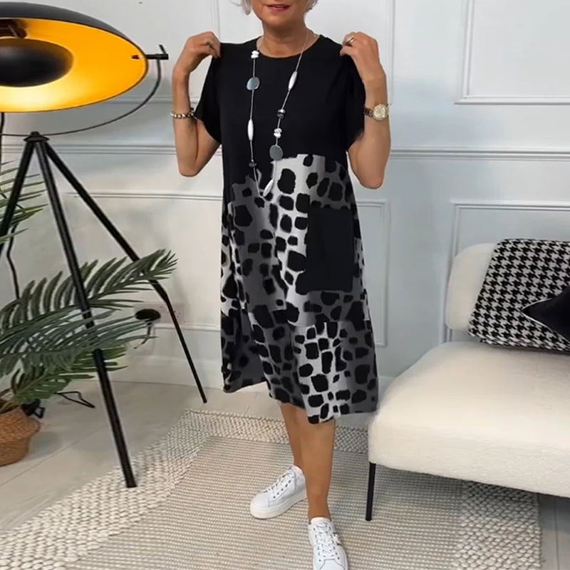 Olivia | Casual Printed Pocket Dress