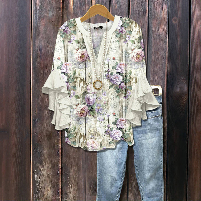 Dakota™ - RELAXED FIT BLOUSE WITH FLORAL PRINT
