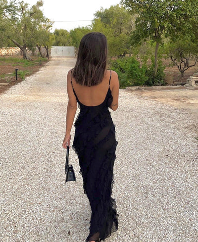 Zara - Ruffled Maxi Dress