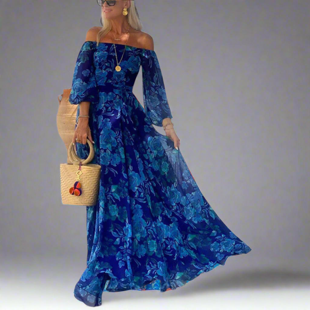 Annemarie | Elegant Floral Maxi Dress for Ultimate Comfort