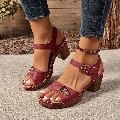 Adelina Comfort Buckle Sandals - Secure support
