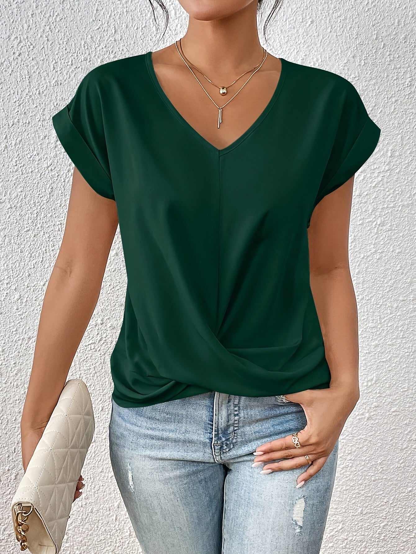 Sanne Casual V-Neck T-Shirt