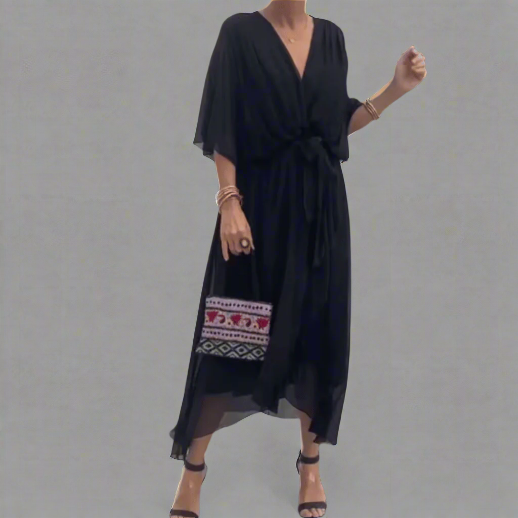 Dorselinde | Elegant Maxi Dress with Feminine Neckline