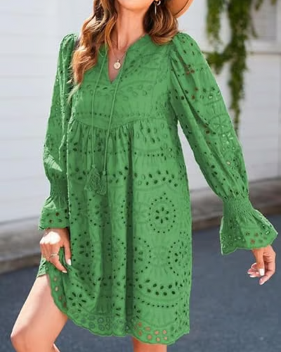 Paisley - Elegant Hollow-Out Midi Dress