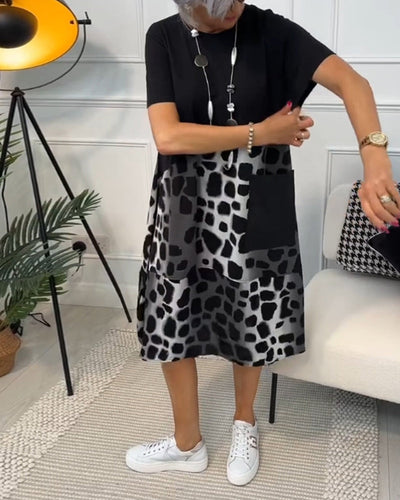 Olivia | Casual Printed Pocket Dress