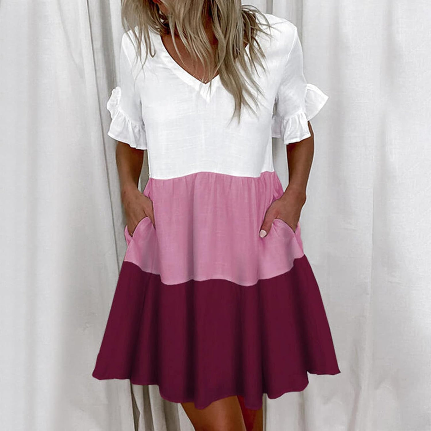 Aliah™ - Colorblock Charm Dress